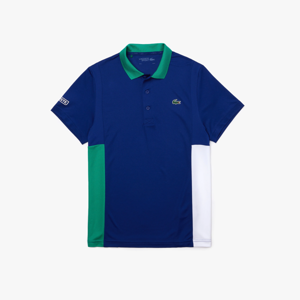 Lacoste Mens Sport Miami Open Ultra Dry Colorblock Polo Shirt 